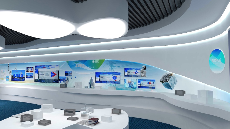 電力公司展廳設計|室內設計|空間/建筑|陽雍 - 原創設計作品 